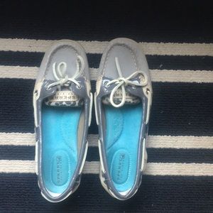 Cheetah print Sperry Top sliders (Never worn!!)